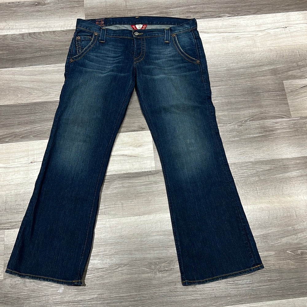 LUCKY brand women's jeans boot size 14 short
